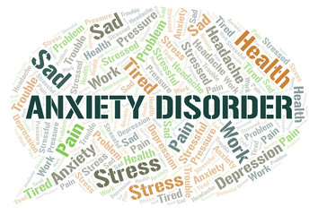 Anxiety Disorder word cloud.
