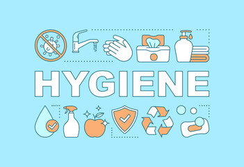 Hygiene word concepts banner