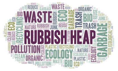 Obraz premium Rubbish Heap word cloud.