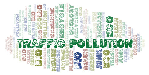 Traffic Pollution word cloud.