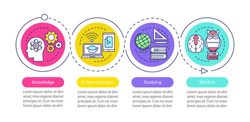 Education vector infographic template