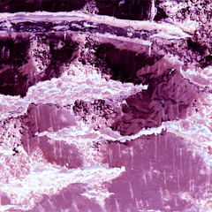 Old log cut macro in purple tone. Abstract background and texture for design.