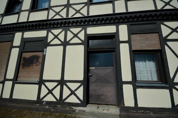 Obraz premium Timbered House from Berlin Spandau on September 27, 2016, Germany