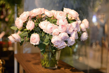 bouquet of pink roses