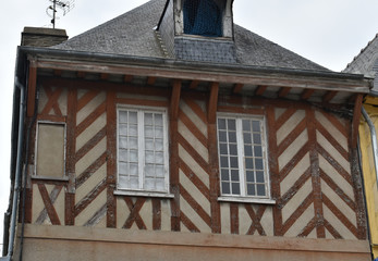 Remarquable maison à colombage à Dol de Bretagne dans le département de l'Ile et Vilaine en Bretagne