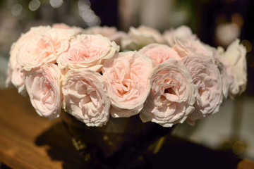 bouquet of pink roses