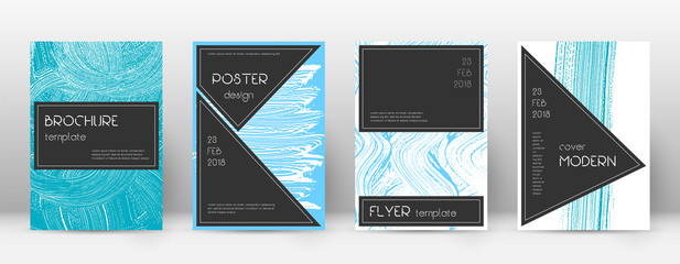 Cover page design template. Black brochure layout.