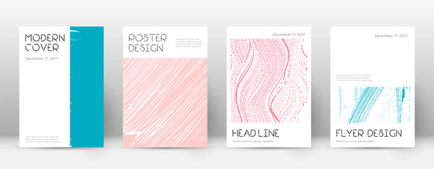 Fototapeta premium Cover page design template. Minimal brochure layou