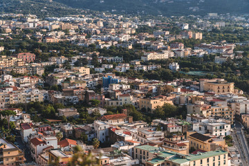 Fototapeta na wymiar View of the old mountain village. Sorrento, Italy