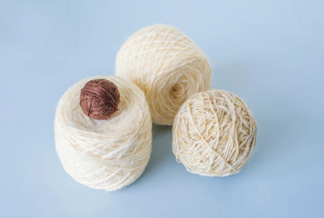 Wool ball yarn ball of knitting yarn