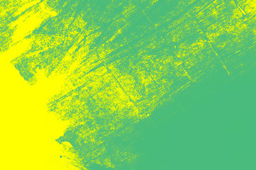 yellow blue green paint brush strokes background 