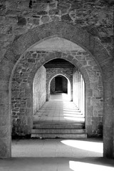 Couloir extérieur de l'Abbaye de Maredsous