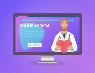 Online medicine concept