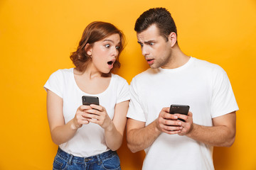 Portrait of a cheerful young couple standing