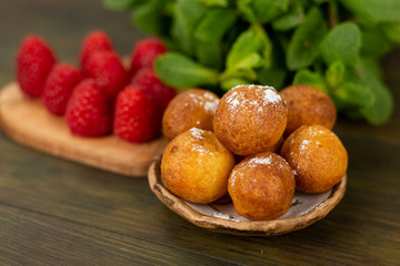Donuts close up