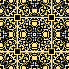 Seamless geometric modern art deco pattern background