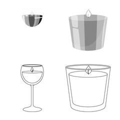 Vector illustration of relaxation and flame logo. Set of relaxation and wax stock vector illustration.