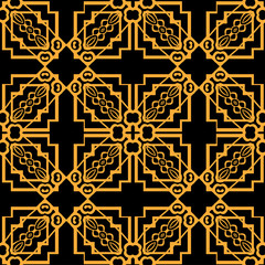 Abstract pattern in arabian style. Seamless vector background. Graphic modern art deco pattern