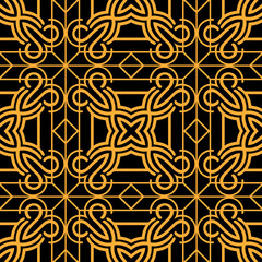 Abstract pattern in arabian style. Seamless vector background. Graphic modern art deco pattern