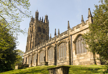 Saint Giles church in Wrexham built in 1506 it is the largest medieval parish church in Wales and...