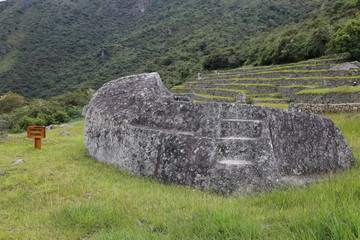 マチュピチュ　儀式の石