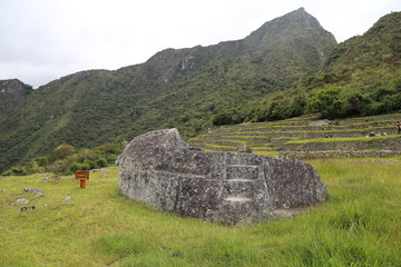 マチュピチュ　儀式の石
