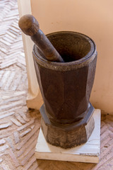 Old colonial kitchen with range