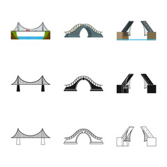 Vector design of connection and design logo. Collection of connection and side stock vector illustration.