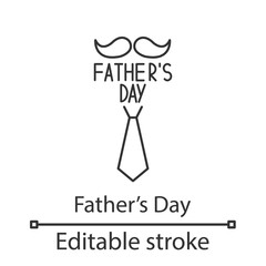 Father’s Day linear icon