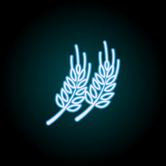 ear neon icon. Elements of Food set. Simple icon for websites, web design, mobile app, info graphics