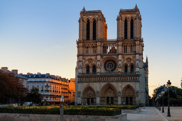Fototapeta na wymiar Notre-Dame de Paris, France.