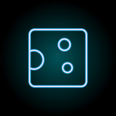 piece of cheese neon icon. Elements of Food set. Simple icon for websites, web design, mobile app, info graphics