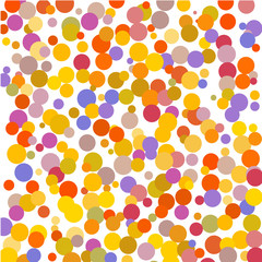 Bright colorful confetti on a white background.       