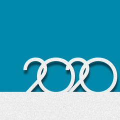Fototapeta premium 2020 - happy new year 2020