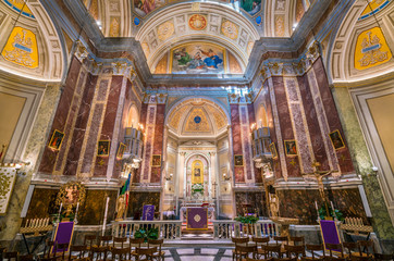 Fototapeta na wymiar Church of Santa Maria della Quercia in Rome, Italy.