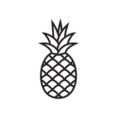 Obraz premium Ikona symbolu ananasa