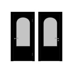 Modern Door vector icon. Simple isolated sign.