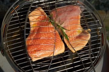 Grillen Lachs Fisch