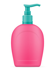 household cleaning products in a plastic bottle empty template blank stock vector illustration