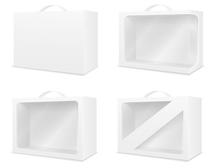 empty cardboard box packaging blank template for design stock vector illustration