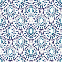 Seamless ethnic pattern. Mandala stylized print template for fabric and paper. Boho chic design. Arabic background