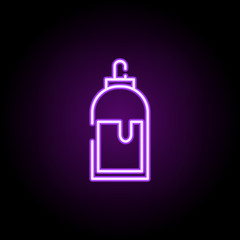 wood glue neon icon. Elements of construction set. Simple icon for websites, web design, mobile app, info graphics