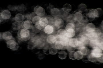 Beautiful octagonal bokeh lights calming sun in water reflections graphic resource