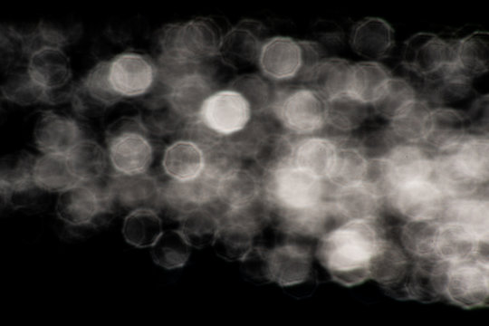 Beautiful octagonal bokeh lights calming water reflections graphic resource