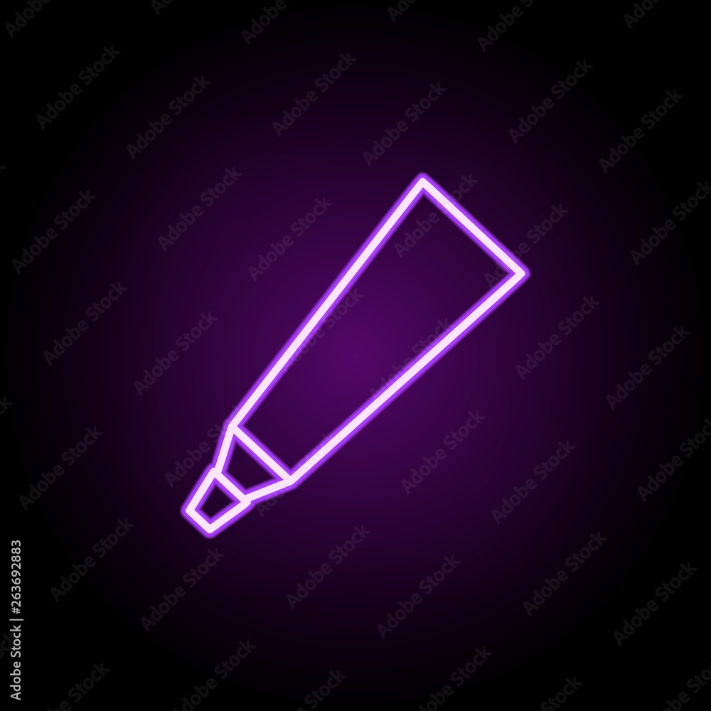 Aufkleber tube of toothpaste neon icon. elements of web set. simple icon for websites, web design, mobile app,