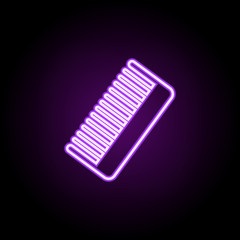 comb neon icon. Elements of web set. Simple icon for websites, web design, mobile app, info graphics