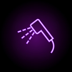 shower neon icon. Elements of web set. Simple icon for websites, web design, mobile app, info graphics