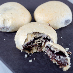 Izmir's famous chocolate cream cookies. This cookie in Izmir is known as a bomb. 