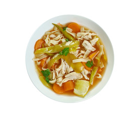 Cuban Style Chicken Noodle Soup