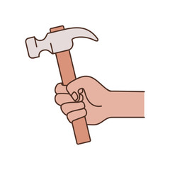 hand with pencil write isolated icon
